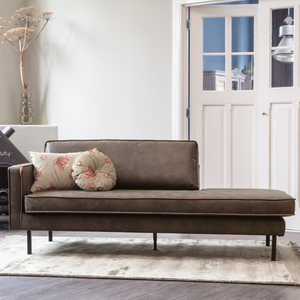 Rodeo daybed gauche eco cuir army, photo d'ambiance