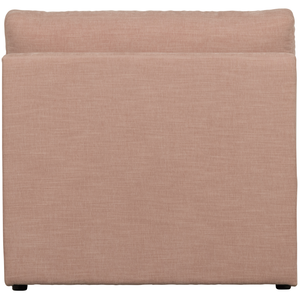 Family 1-seater element without arm pink, back view