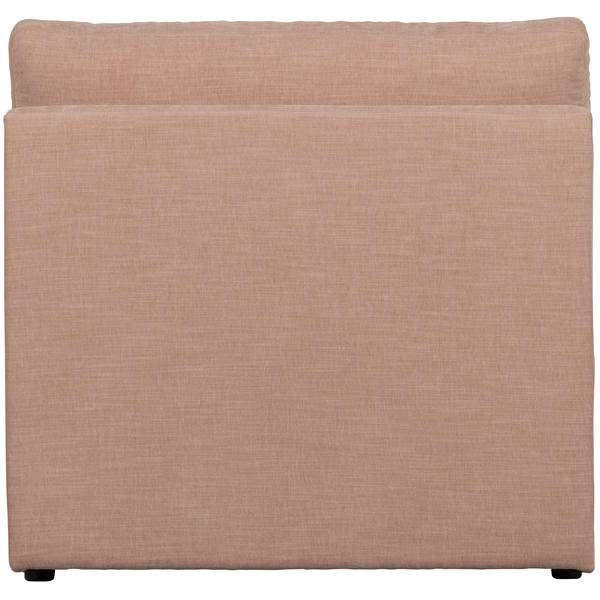 Family 1-seater element without arm pink, back view