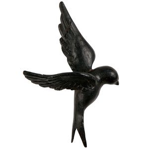 Set v 4 - Avaler vogels hars zwart, vooraanzicht