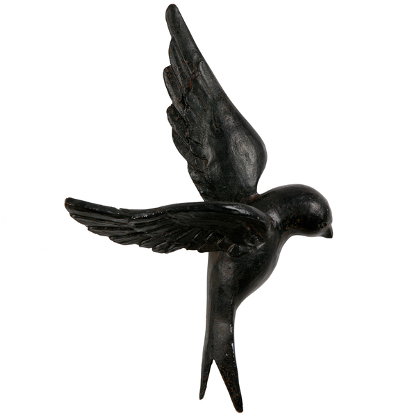 Set v 4 - Avaler vogels hars zwart, vooraanzicht