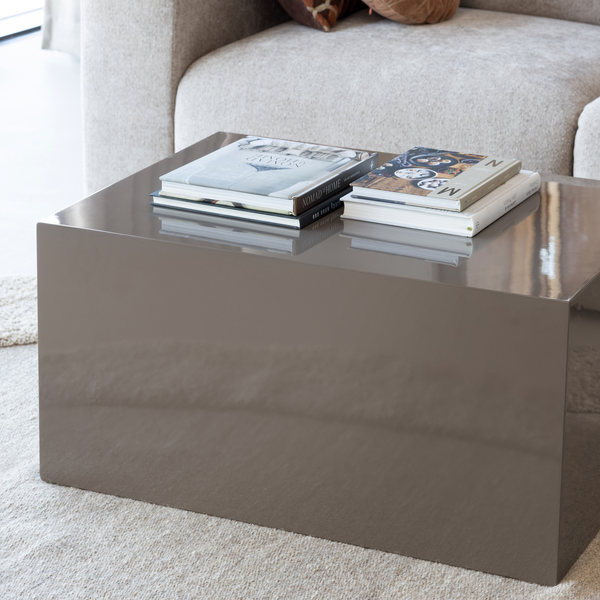 Savo coffee table mdf high gloss mocha brown, room setting