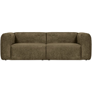 Bean 3,5-seater structure velvet moss, front view