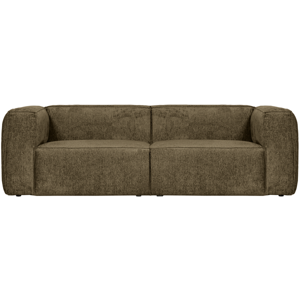 Bean 3,5-seater structure velvet moss, front view