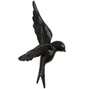 Set v 4 - Avaler vogels hars zwart, vooraanzicht