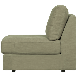 Family 1-seater element without arm green, front view