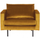 Rodeo armchair velvet oker