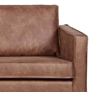 Rodeo 2,5-seater sofa ecoleather cognac, detail