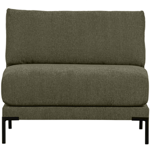 Couple loveseat élément vert chaud, vue de face
