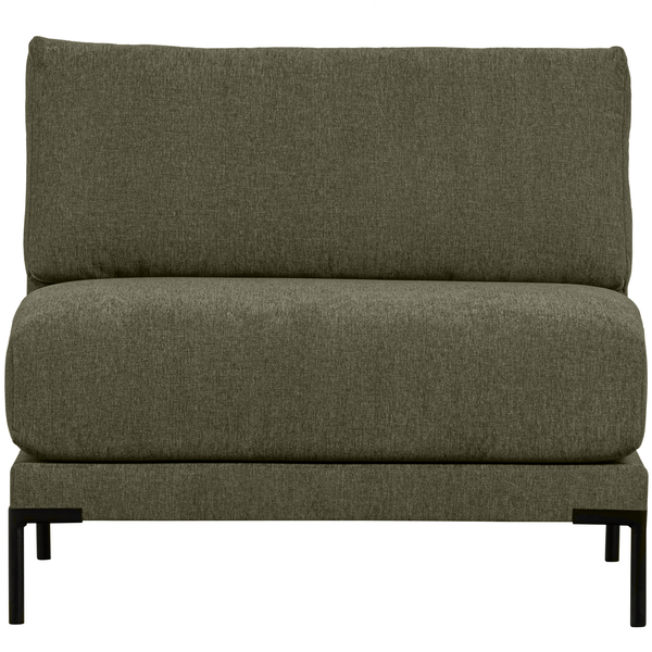 Couple loveseat élément vert chaud, vue de face