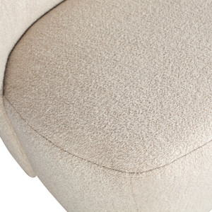 Lofty armchair bouclé natural, detail