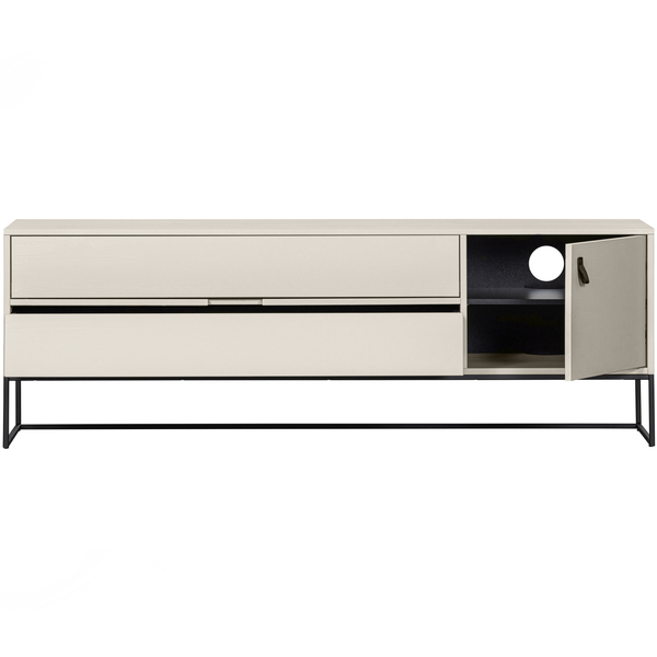 Silas tv meubel 180 cm grenen dust, vooraanzicht