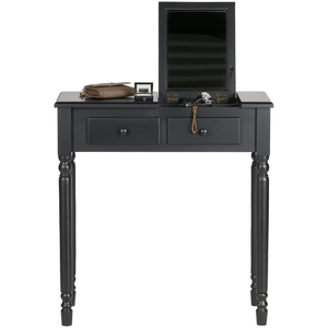Romy hal/kaptafel hout zwart, rechterkant