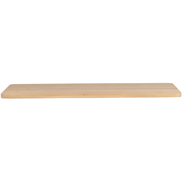 Tablo plateau de table en chêne naturel incurvé 200 x 90 cm, vue de face