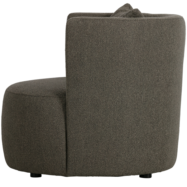 Explore fauteuil bouclé bruin, vooraanzicht