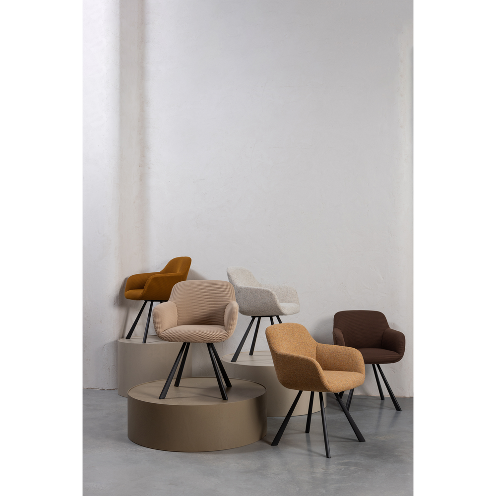 Juno dining chair mesh natural, room setting