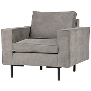Arwin armchair, aged green, angled front view