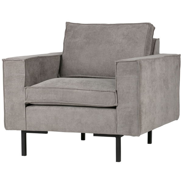 Arwin armchair, aged green, angled front view
