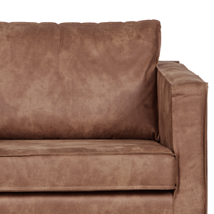 Rodeo fauteuil ecoleer cognac, detail