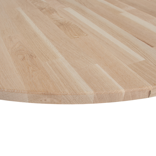 Tablo plateau de table rond en chêne Ø 120 cm non traité, détail