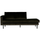 Rodeo daybed links velvet donkergroen