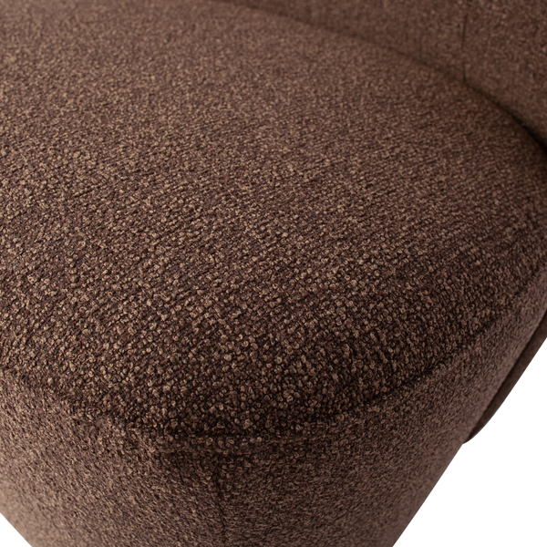 Lofty armchair brown melange, detail
