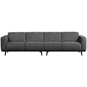Statement 4-seater 280 cm structure velvet mountain, front view