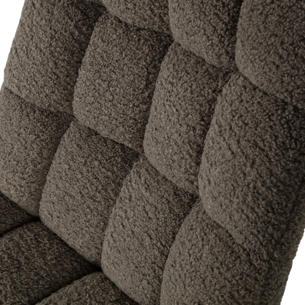 Job swivel armchair teddy green, detail