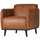 Statement arm chair ecoleather cognac