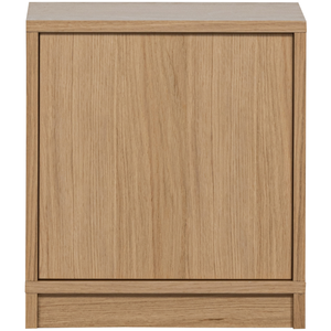 Modulair bas-de-casse 40 cm chêne naturel mat, vue de face