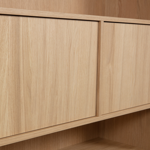 Modulair upper cabinet 110 cm oak natural matt, detail