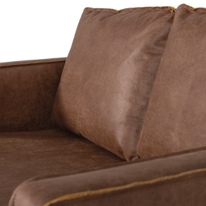 Rodeo 2-zits bank ecoleer cognac, detail