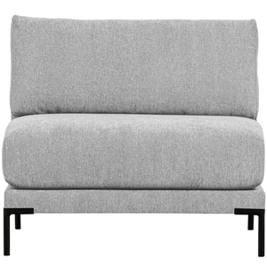 Couple loveseat element lichtgrijs, vooraanzicht