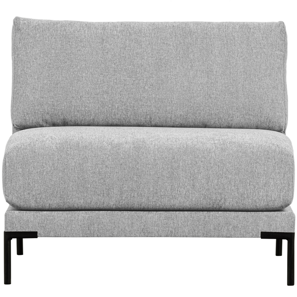 Couple loveseat element lichtgrijs, vooraanzicht