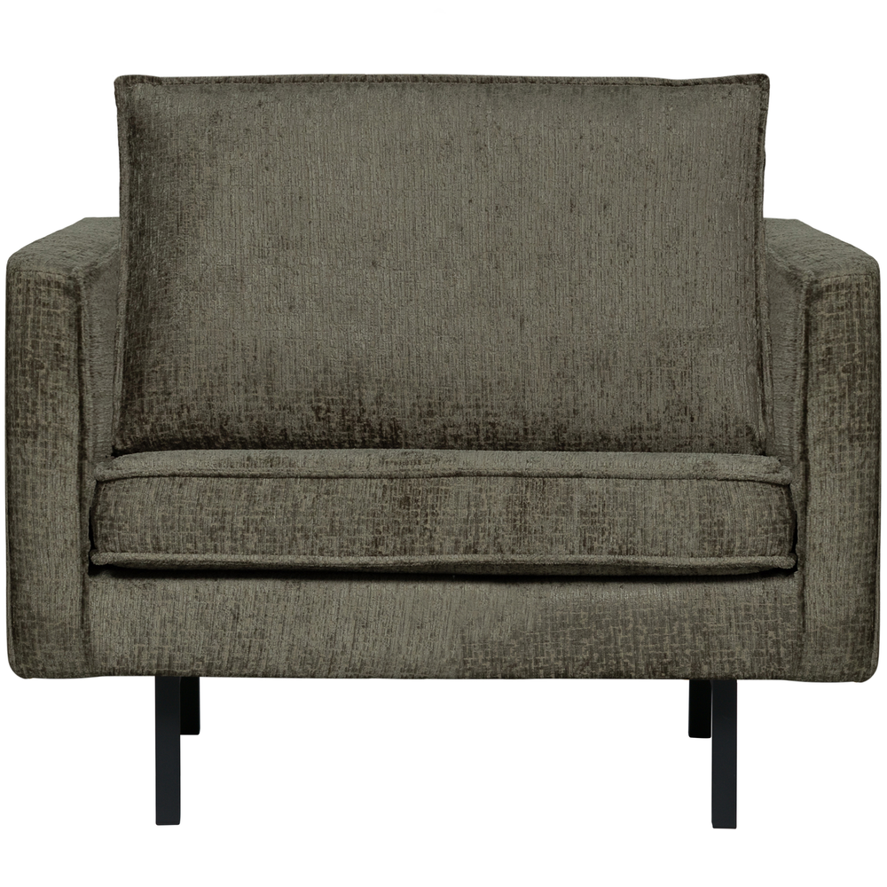 Rodeo fauteuil structure velvet frost, vooraanzicht