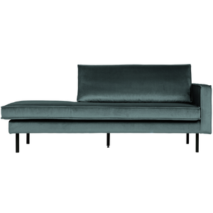 Rodeo daybed right velvet teal, front view