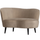 Sara lounge armchair left velvet khaki
