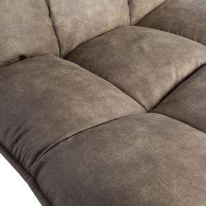 Jouke fauteuil cuir artificiel vert, détail