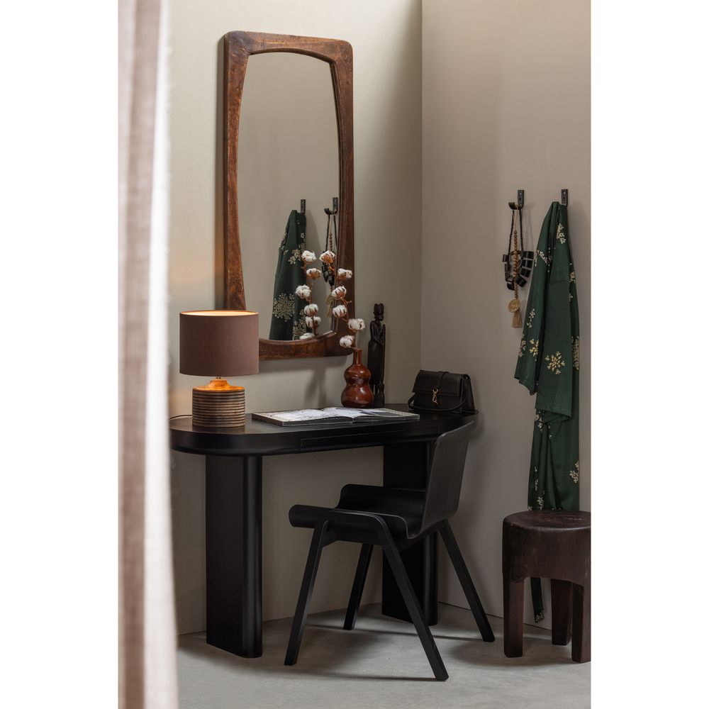 Mael bureau/sidetable fineer zwart, sfeerfoto