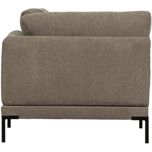 Couple corner element taupe, back view