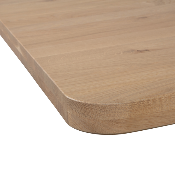 Tablo plateau de table en chêne naturel incurvé 200 x 90 cm, détail