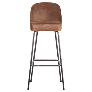 Vogue barstool 80 cm ecoleather cognac, front view
