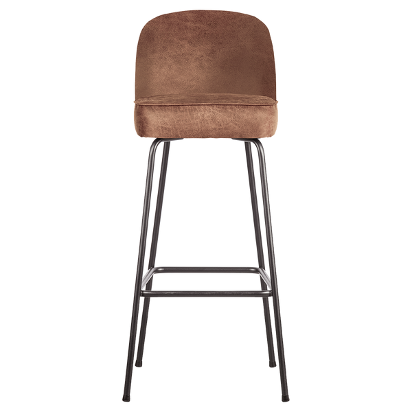 Vogue barstool 80 cm ecoleather cognac, front view