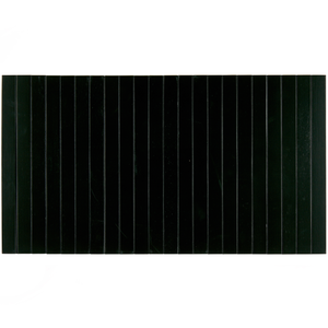 Plateau flexible XL noir, vue de face