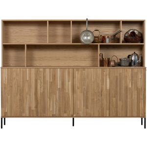 New Gravure wandkast eiken blanke lak, rechterkant