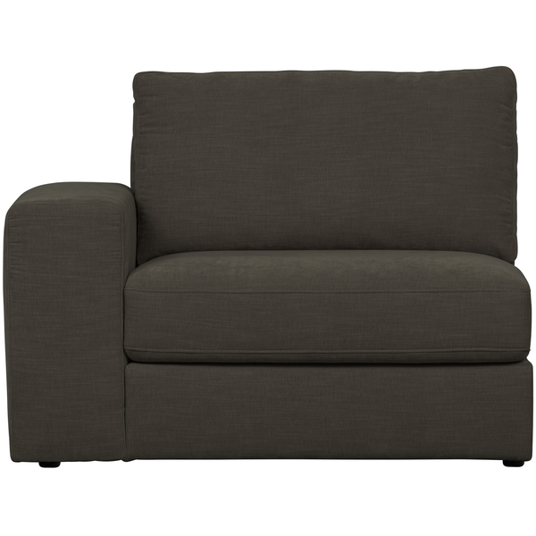 Family 1-seater element arm left anthracite, front view
