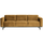 Statement 3-seater 230 cm velvet honey yellow