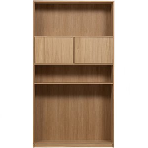 Modulair upper cabinet 110 cm oak natural matt, front view