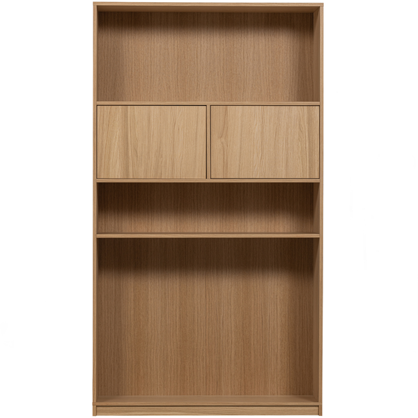 Modulair upper cabinet 110 cm oak natural matt, front view