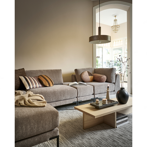 Couple corner element taupe, room setting